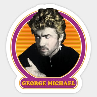 George Michael // Retro Styled Fan Art Design Sticker